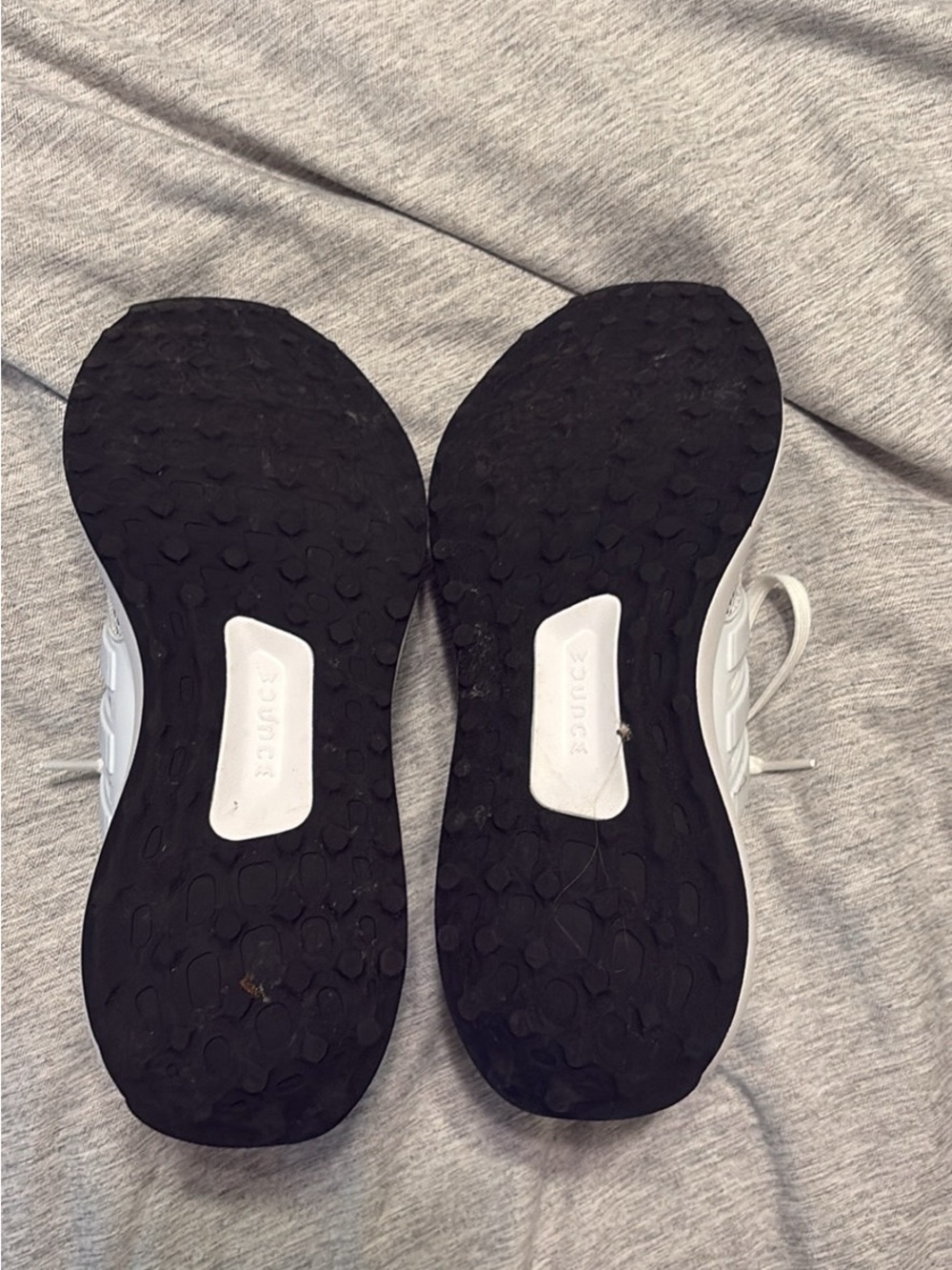 Adidas White And Black Knit Training Sneakers View 3